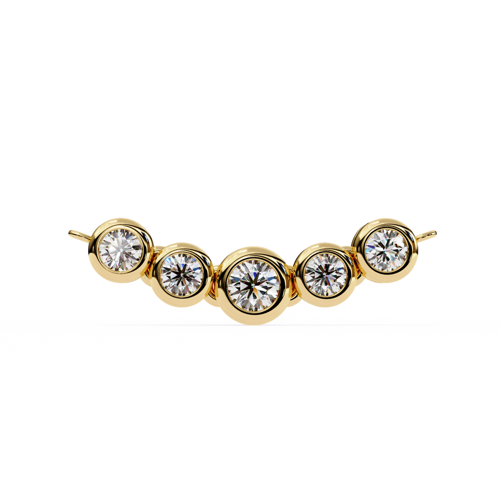 Curved Diamond Bar Pendant
