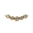 Curved Diamond Bar Pendant