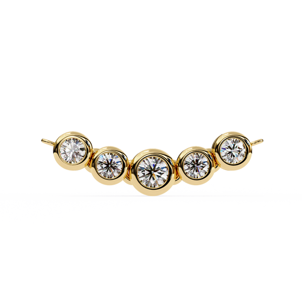 Curved Diamond Bar Pendant