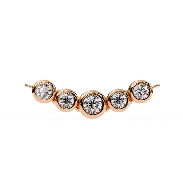 Curved Diamond Bar Pendant