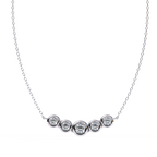 Curved Diamond Bar Pendant