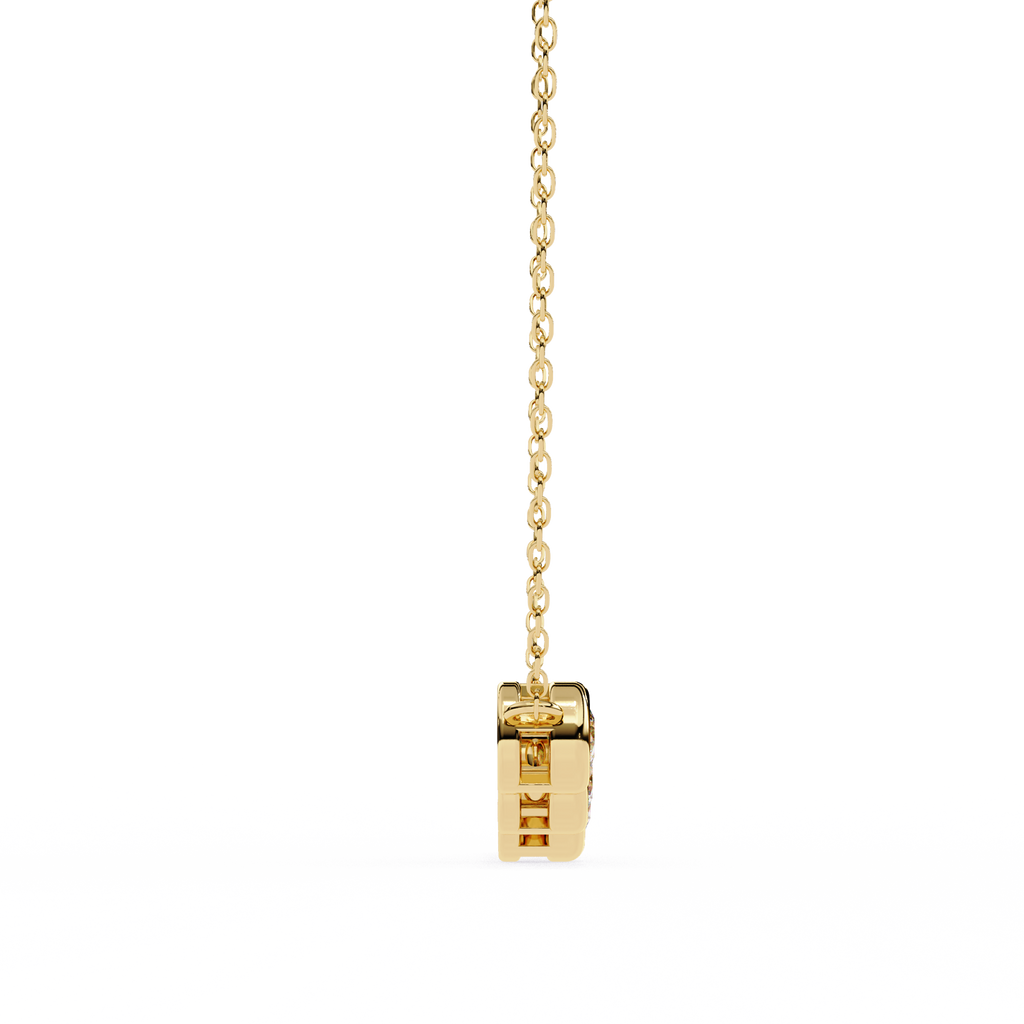 Curved Diamond Bar Pendant