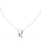 leaf shaped pendant