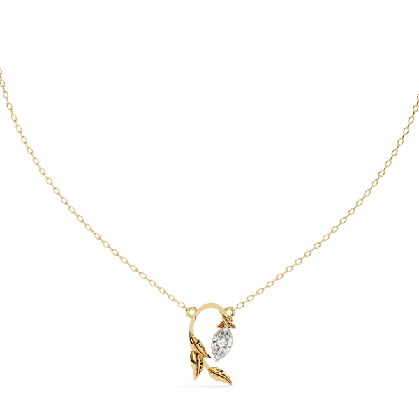 leaf shaped pendant