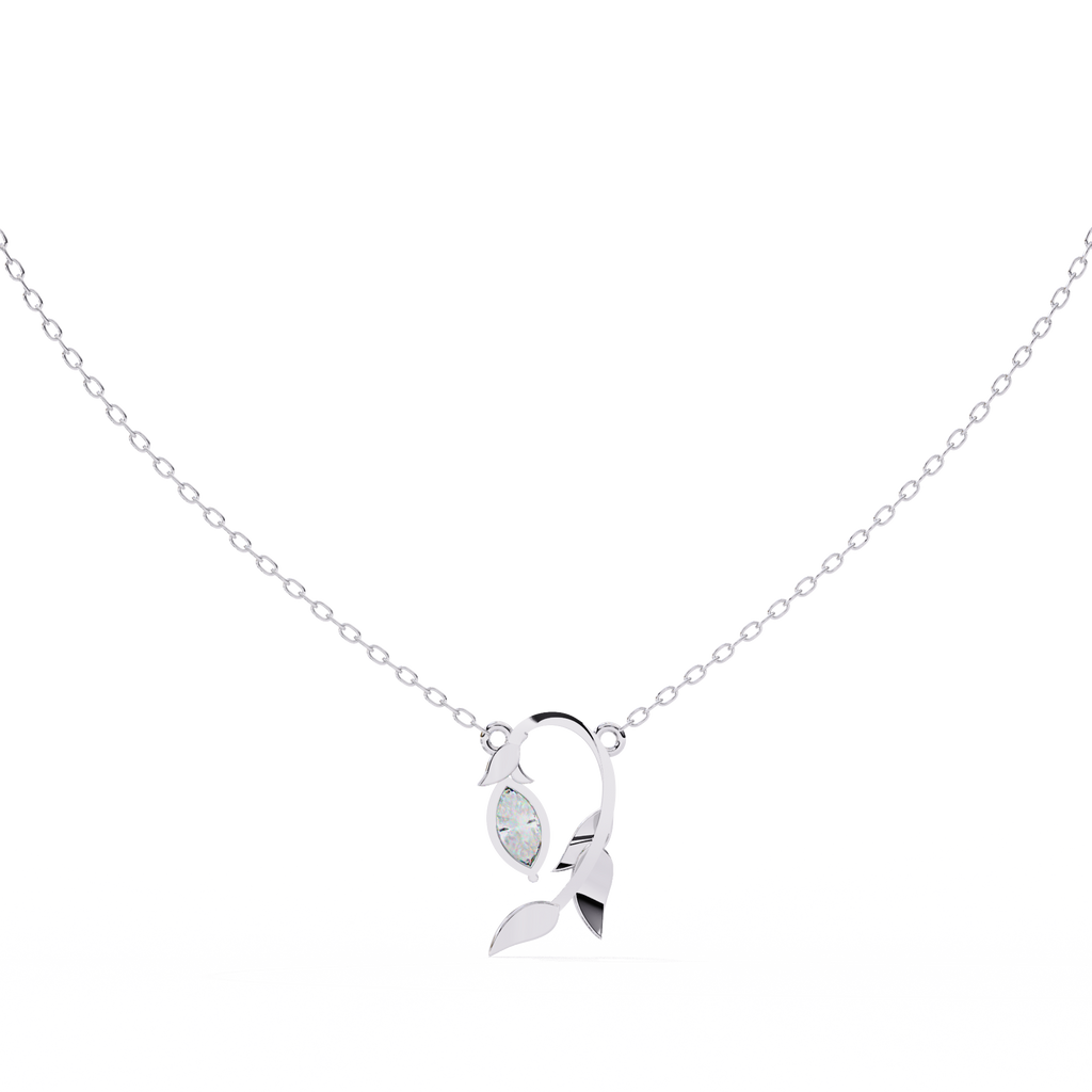 leaf shaped pendant
