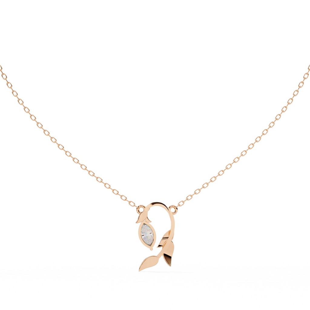 leaf shaped pendant
