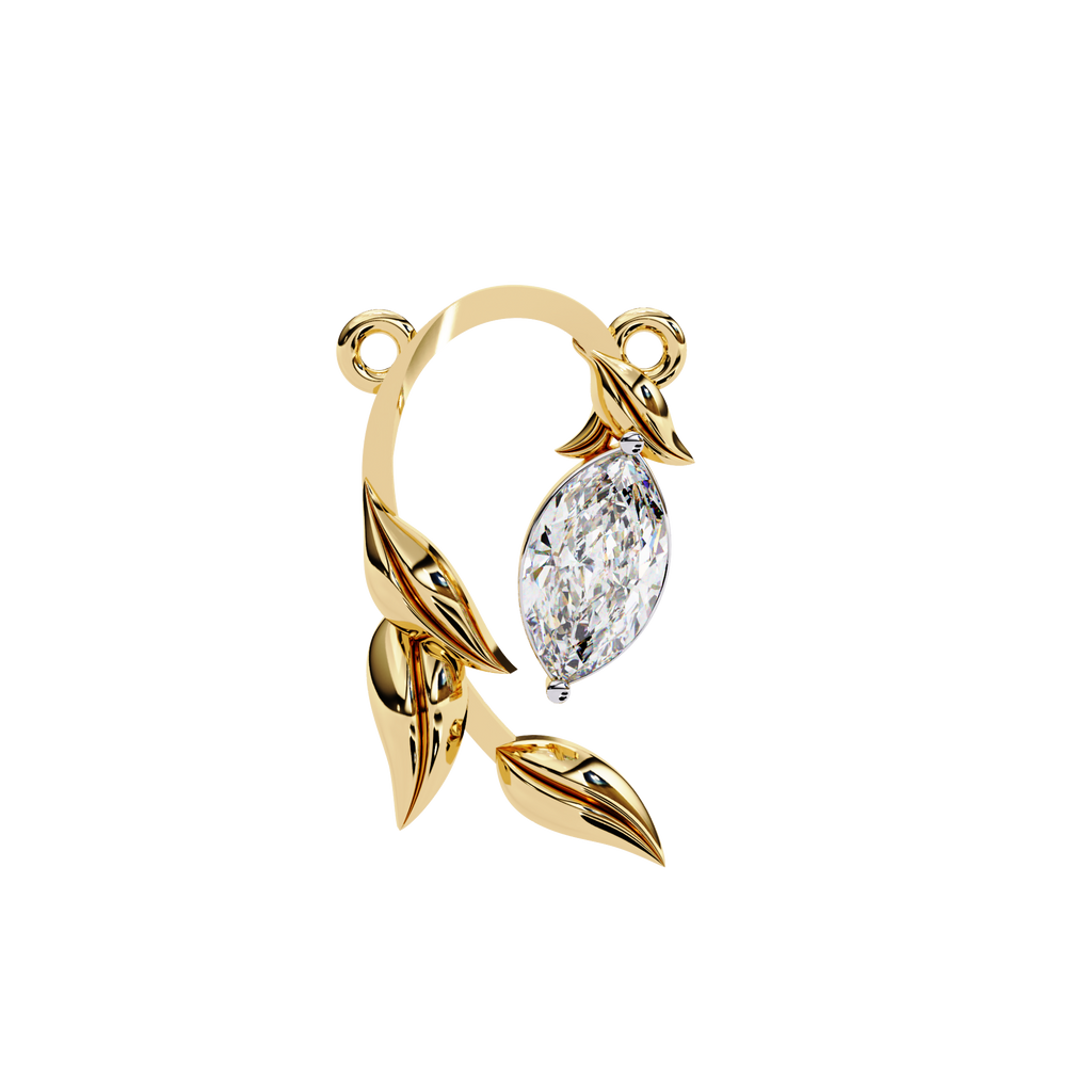 leaf shaped pendant