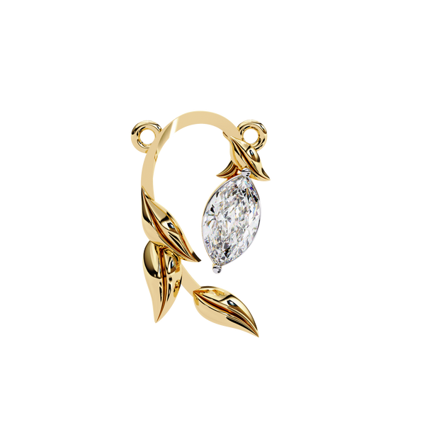 leaf shaped pendant