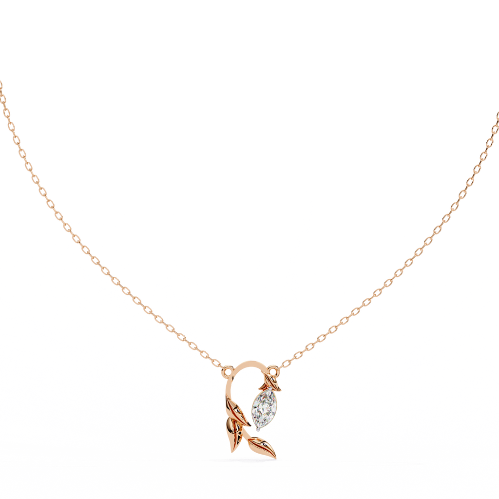 leaf shaped pendant