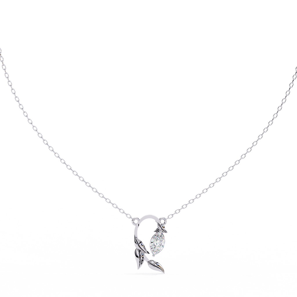 leaf shaped pendant