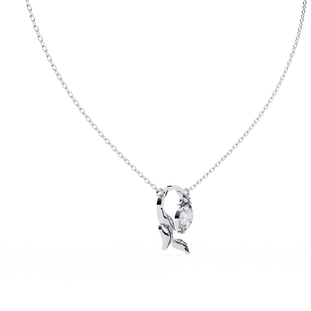 leaf shaped pendant