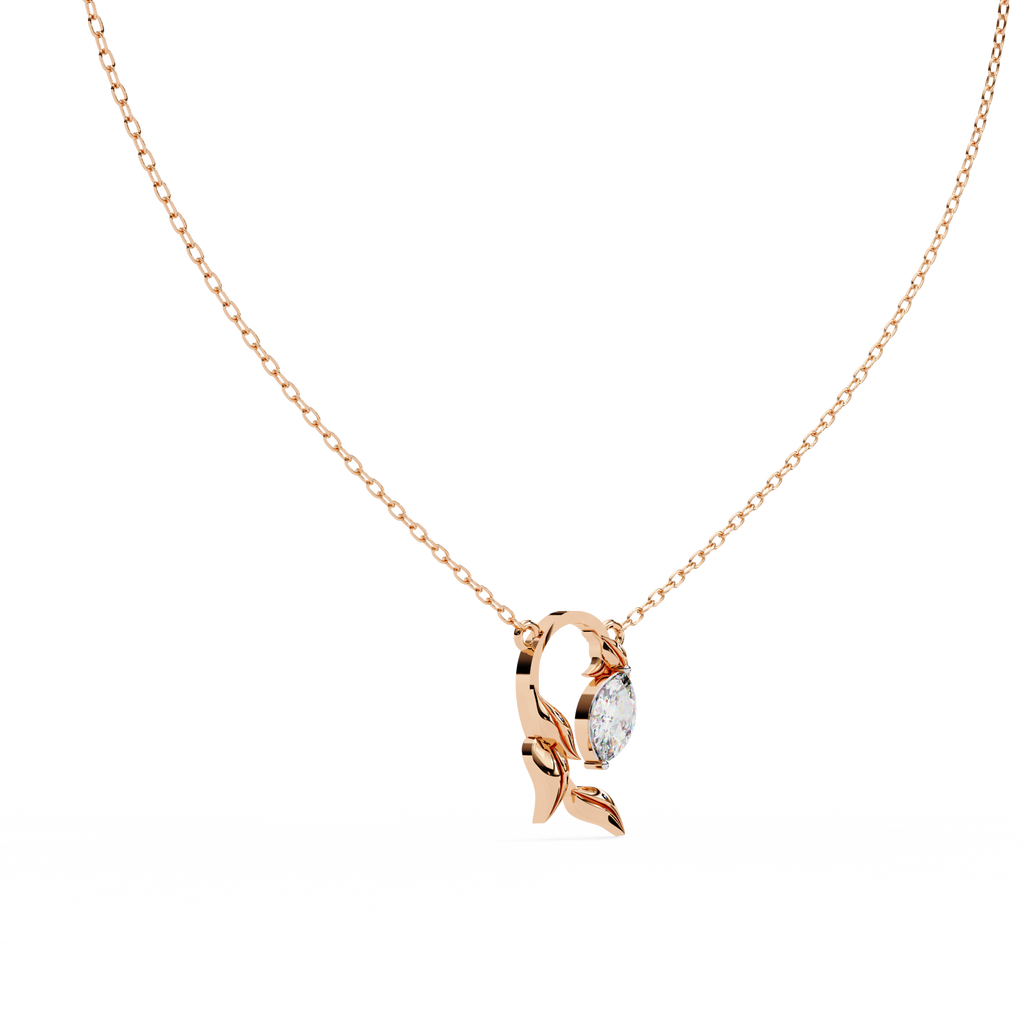leaf shaped pendant