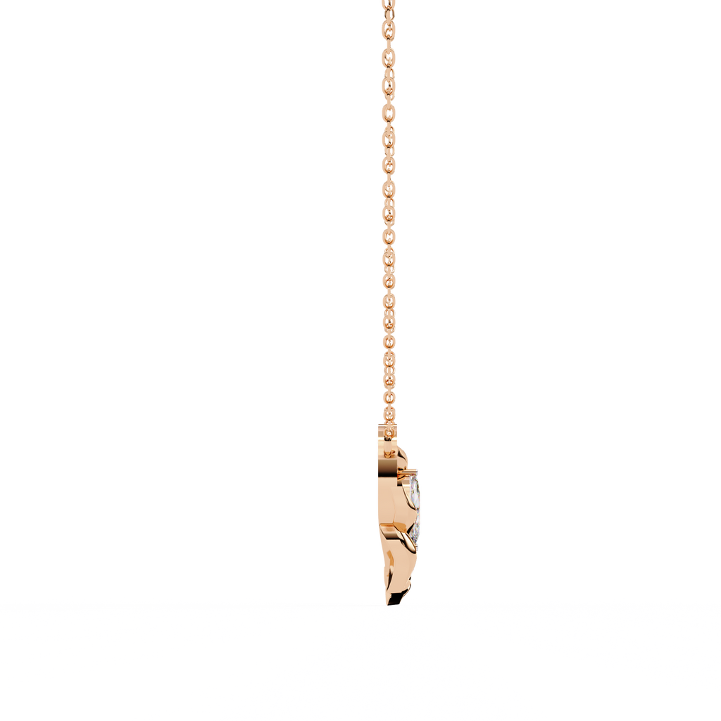 leaf shaped pendant