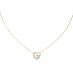 Heart shaped diamond pendant