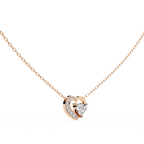 Heart shaped diamond pendant