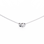 Heart shaped diamond pendant