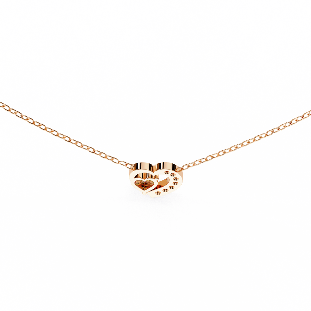 Heart shaped diamond pendant