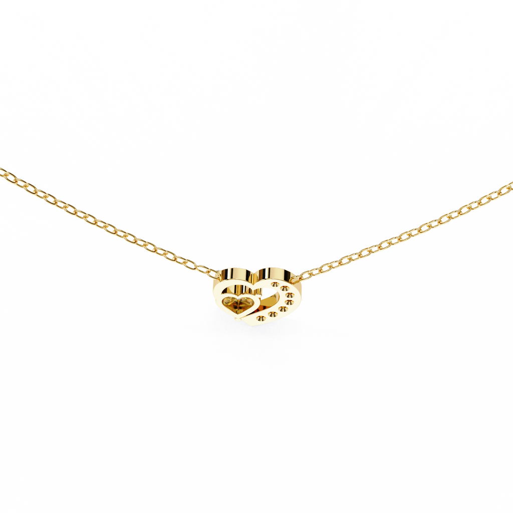 Heart shaped diamond pendant