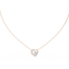 Heart shaped diamond pendant