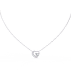 Heart shaped diamond pendant