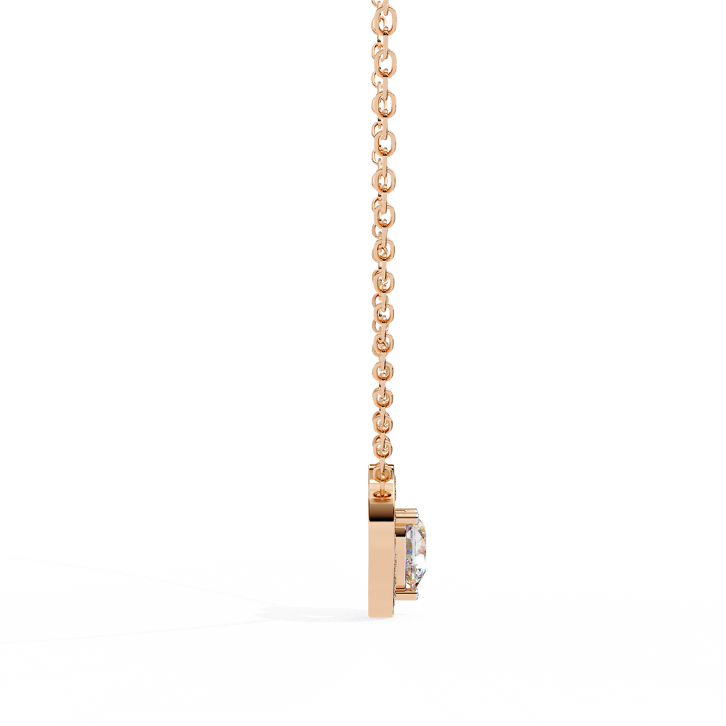 Heart shaped diamond pendant