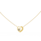 Heart shaped diamond pendant