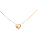 Heart shaped diamond pendant