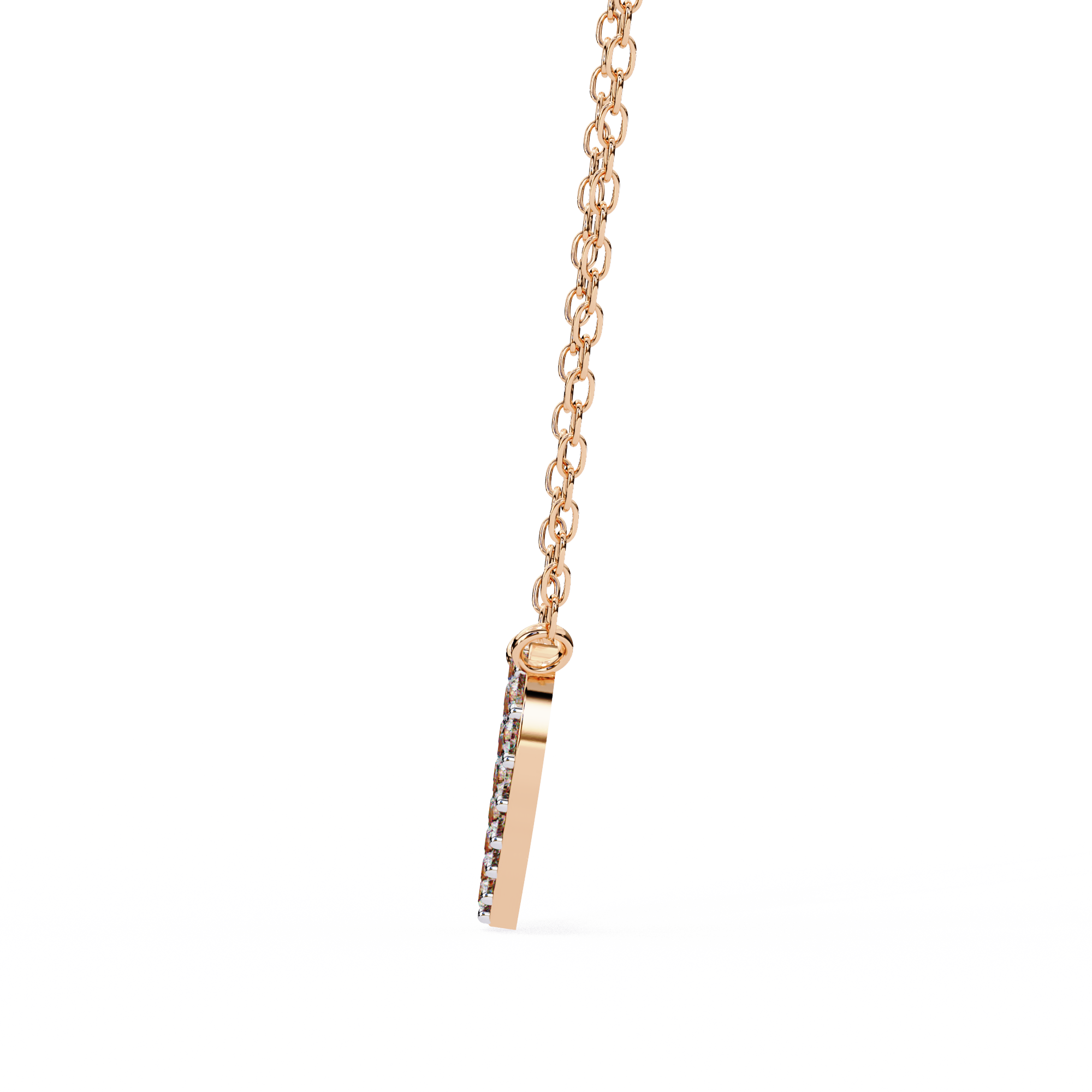 Pave Diamond Heart Pendant