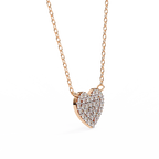 Pave Diamond Heart Pendant