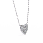 Pave Diamond Heart Pendant