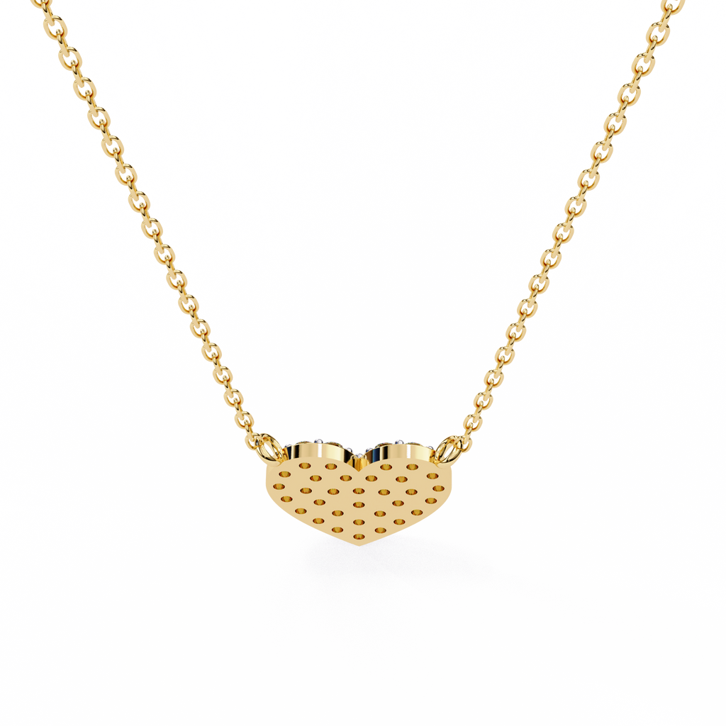 Pave Diamond Heart Pendant