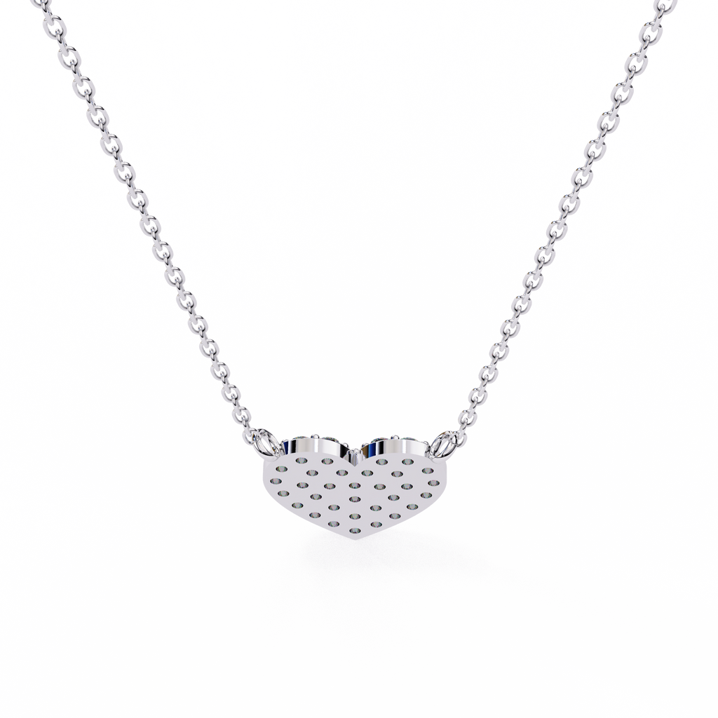 Pave Diamond Heart Pendant