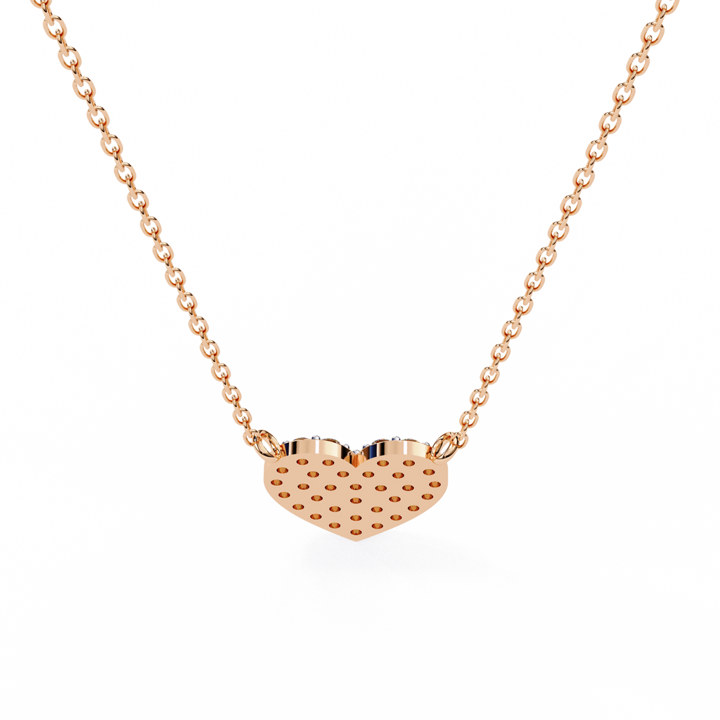 Pave Diamond Heart Pendant