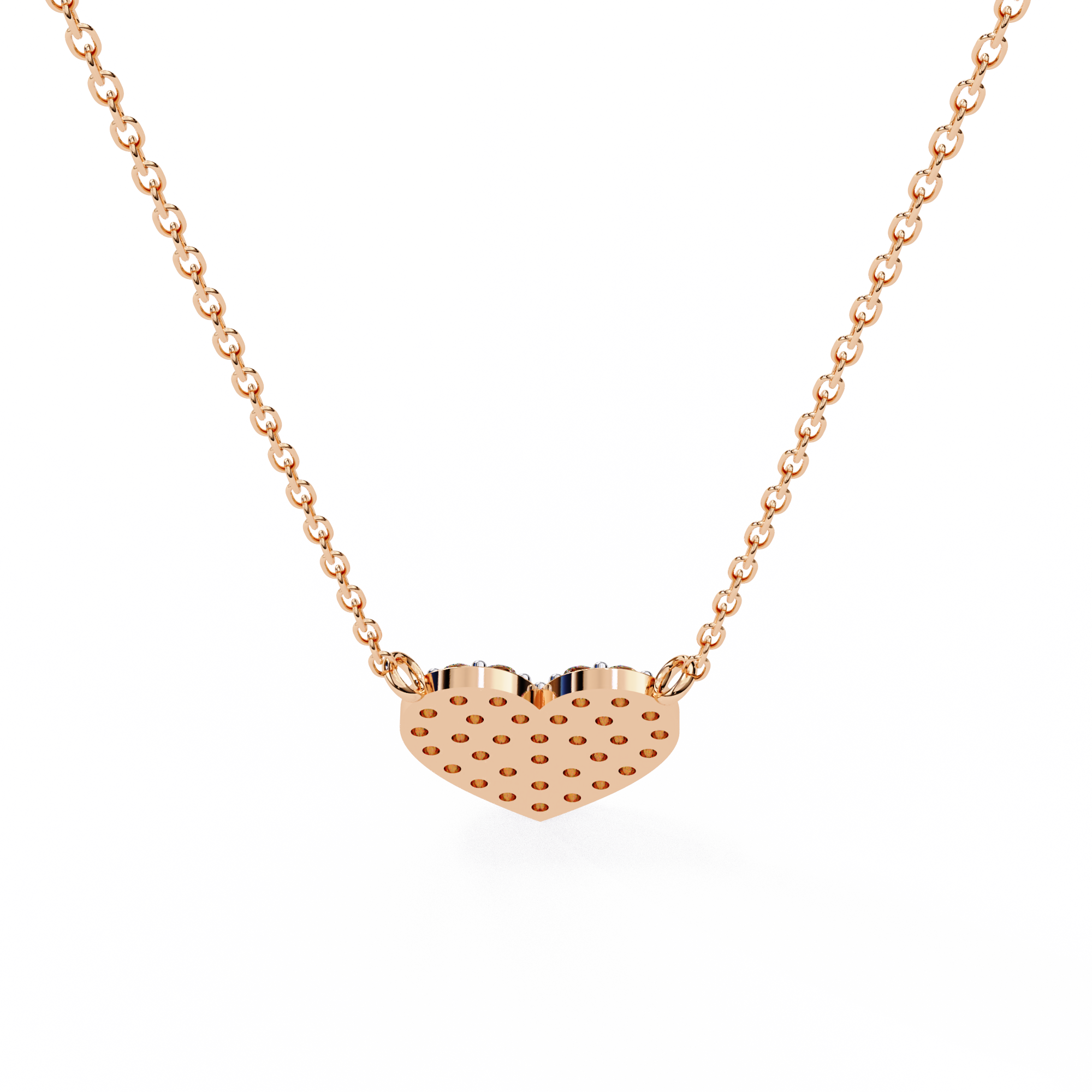 Pave Diamond Heart Pendant