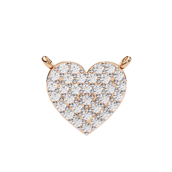 Pave Diamond Heart Pendant