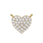 Pave Diamond Heart Pendant
