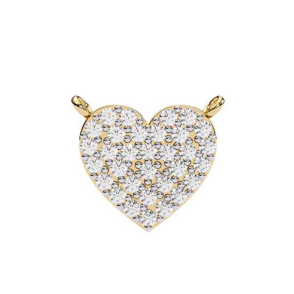 Pave Diamond Heart Pendant
