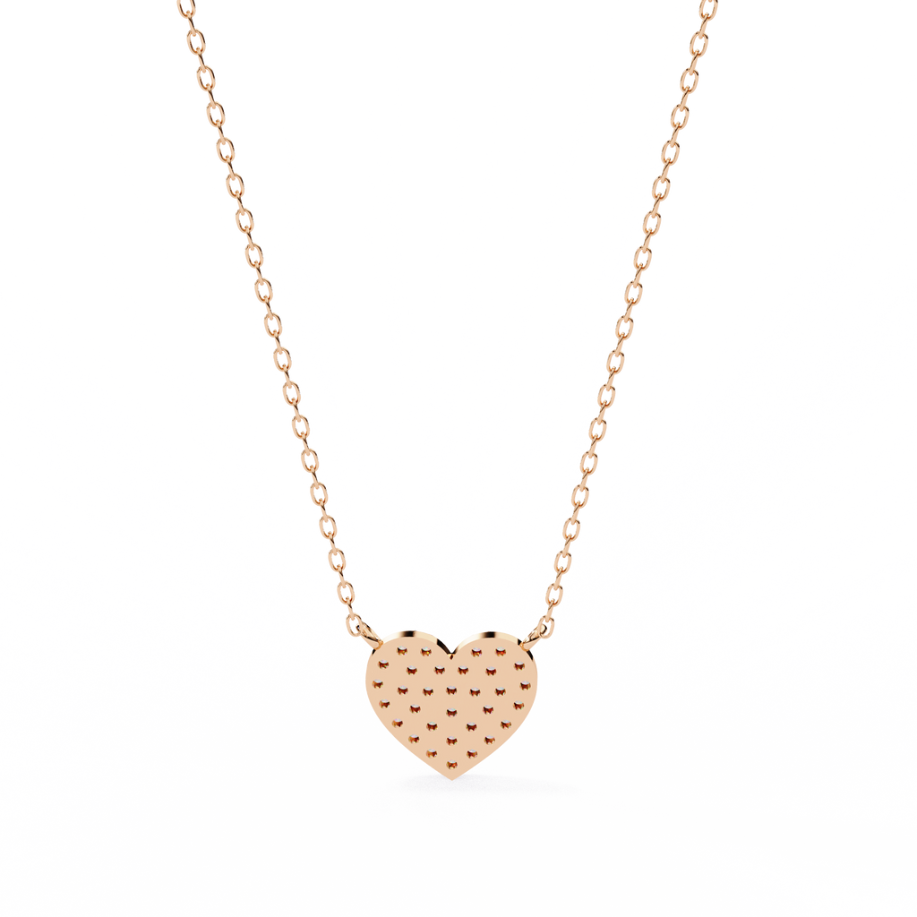 Pave Diamond Heart Pendant