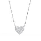 Pave Diamond Heart Pendant