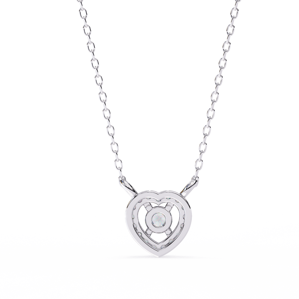 Dancing Diamond Heart Pendant