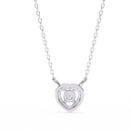 Dancing Diamond Heart Pendant