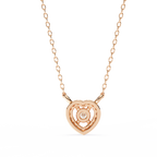 Dancing Diamond Heart Pendant
