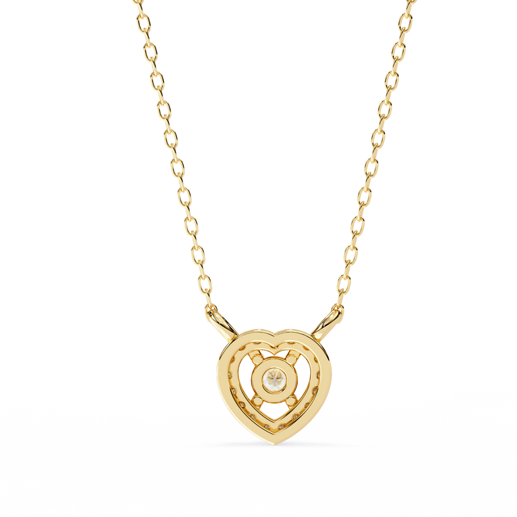 Dancing Diamond Heart Pendant