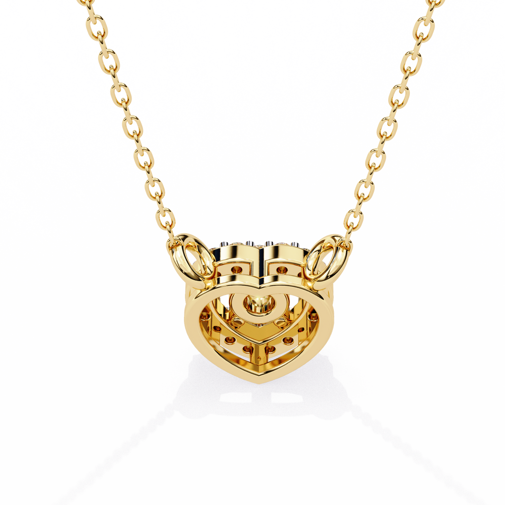 Dancing Diamond Heart Pendant