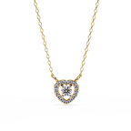 Dancing Diamond Heart Pendant