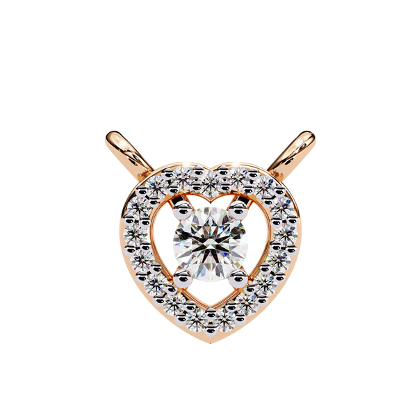 Dancing Diamond Heart Pendant