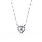 Dancing Diamond Heart Pendant