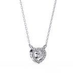 Dancing Diamond Heart Pendant