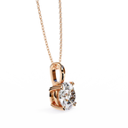 Diamond Solitaire Charm Pendant