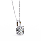 Diamond Solitaire Charm Pendant